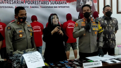 Sindikat Joki Ujian Tulis Berbasis Komputer SBMPTN Dibongkar Polrestabes Surabaya