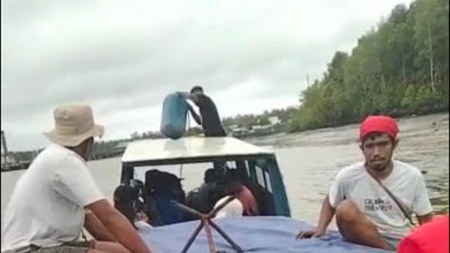 Guru Terjatuh dari Long Boat di Perairan Puriri Timika