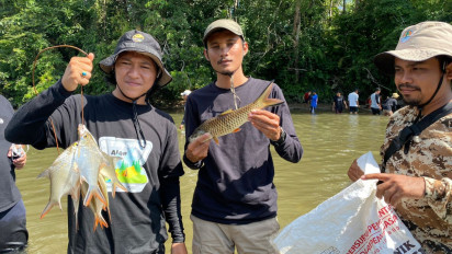Bongkar Lubuk Larangan Sekali Setahun, Begini Antusias Masyarakat Kampar