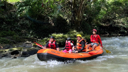 Jajal Potensi Baru Wisata Rafting Pakpak Bharat, Jalurnya Aman untuk Anak-anak