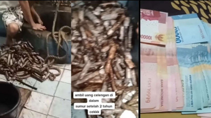 Viral! Selama 2 Tahun, Pasangan Suami Istri Ini Pilih Menabung Uang di Dalam Sumur Daripada Bank, Netizen: Duh Kasihan Kasir Bank