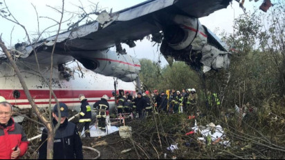 Pesawat Kargo Milik Perusahaan Ukraina Jatuh di Yunani, Delapan Penumpang Diperkirakan Tewas