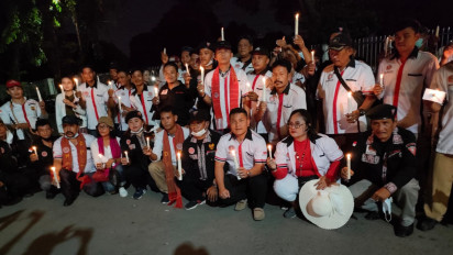 Sempat Berdebat dengan Polisi Berpakaian Preman, Aksi 1.000 Lilin untuk Brigadir J Digelar Organisasi HBB Terhambat