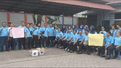 Gaji Hingga Tunjangan Tak Jelas, Puluhan Karyawan PDAM Tirta Bulian Mogok Kerja