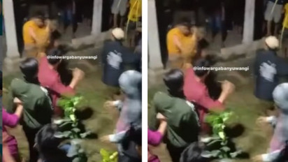 Viral Video Sejumlah Pemuda Terlibat Aksi Baku Hantam pada Sebuah Konser Musik di Banyuwangi