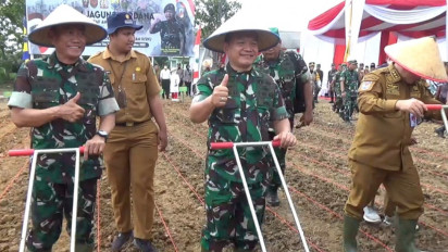 KSAD Jenderal Dudung Abdurrachman Perintahkan Seluruh Jajaran TNI AD Manfaatnya Lahan Tidur dalam Menghadapi Krisis Pangan