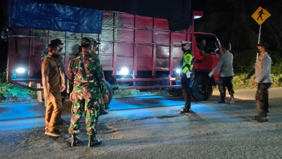 Antisipasi Wabah PMK, Polres Langkat dan Polda Aceh Terus Lakukan Penyekatan