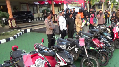 Sindikat Curanmor Penonton Kuda Lumping di Banyuwangi Dibekuk, Polisi Amankan 19 Motor Curian