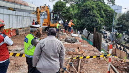 Polisi Selidiki Dugaan Pipa Gas Bocor di Jalan MT Haryono Dekat Stasiun Cawang
