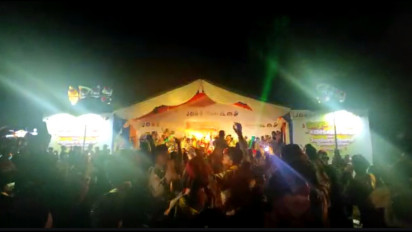 Viral! Ribuan Anggota Pramuka Diduga 'Joget Dugem' di Malam Terakhir Kemah Mabi dan Jambore Daerah Sumut 2022