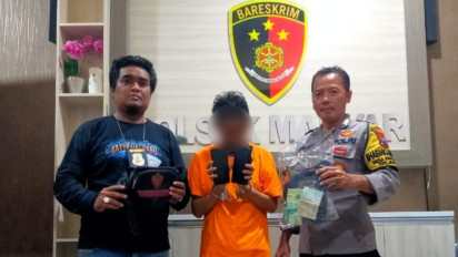 Curi Tas Penjual Seafood yang sedang Ketiduran, Seorang Pemuda Ditangkap Polisi