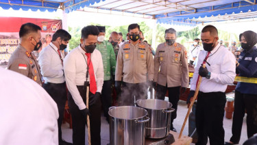 Polda Kepri Musnahkan Narkotika Jenis KokainÂ Seberat 48 Kg