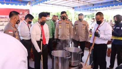 Polda Kepri Musnahkan Narkotika Jenis Kokain Seberat 48 Kg