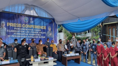 BNNP Kepri Gerebek Home Industri Narkotika Jenis Sabu, Satu Orang Pelaku Merupakan Mantan Polisi Malaysia