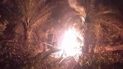 Drum Penampung Minyak Mentah Ilegal di Aceh Timur Terbakar, 3 Orang Warga Jadi Korban