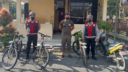 Ciptakan Rasa Aman, Polres Kota Sibolga Tingkatkan Patroli Bersepeda