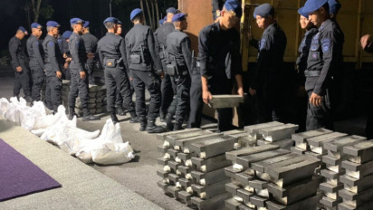 Kepolisian Babel Gagalkan Penyelundupan 8,8 Ton Balok Timah Ilegal