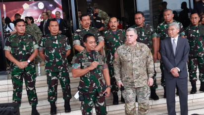 Panglima TNI Jenderal Andika Perkasa Terima Kunjungan Panglima Militer AS Mark AA Milley Setelah 14 Tahun, Bakal Jalin Kerja Sama
