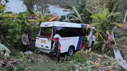 Mobil Angkutan Wisata Elf Kecelakaan di Jalur Geopark Ciletuh, 1 Orang Tewas