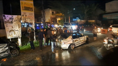 Tiga Kendaraan Terlibat Kecelakaan Beruntun di Jalan Lingkar Salatiga, Diduga Akibat Truk Boks Alami Rem Blong