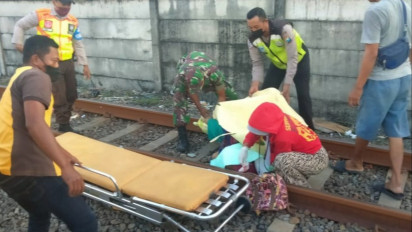 Hendak Belanja ke Pasar, Seorang Nenek di Gresik Tewas Terlindas Kereta Api