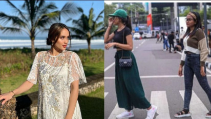 Aksi Berbeda Cinta Laura di Citayam Fashion Week: Gapapa Fashionable Asal Gak Rusak Lingkungan