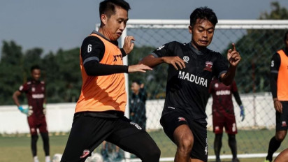 Laga Kedua Madura United Genjot Latihan Pagi Sore untuk Lawan Persib Bandung