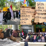 Unjukrasa Mahasiswa Unhalu Kendari, Tuntut Oknum Dosen yang Diduga Cabuli Mahasiswi Ditindak Tegas  