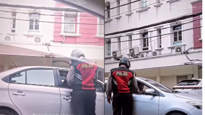 Viral Pria Berseragam Diduga Polisi Gadungan Menilang Pengendara di Kawasan Cideng, Netizen: Rompinya Aja Udah Beda