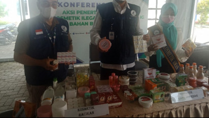 1002 Jenis Produk Kosmetik Berbahaya Diamankan Petugas BPOM Mamuju