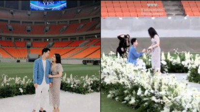 5 Fakta Kevin Sanjaya Melamar Valencia Tanoe di JIS, Romantis Bikin Iri Netizen