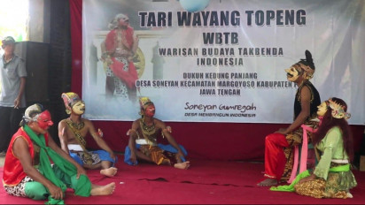 Berumur Ratusan Tahun, Wayang Topeng Soneyan Pati Ditetapkan Sebagai Warisan Budaya Tak Benda