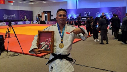 Mantan Pedagang Roti Sumbang Medali Emas untuk Indonesia, Sahrul, Atlet Judo Layak Diapreasiasi