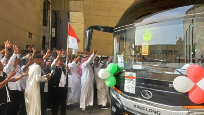 Alhamdulillah! Kloter Terakhir Jamaah Haji Asal Indonesia Embarkasi Solo Telah Tinggalkan Mekkah Menuju Madinah