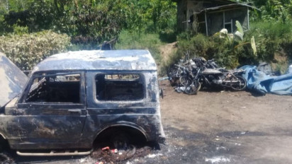 Mencekam! Aksi Pembakaran Rumah dan Kendaraan di Desa Mulyorejo Kembali Terjadi Meski Telah Dikunjungi Forkopimda