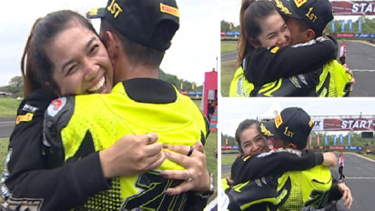 Juara Oneprix Tak Sabar Menanti Lagi Pelukan Hangat Si Cantik Artis Sinetron