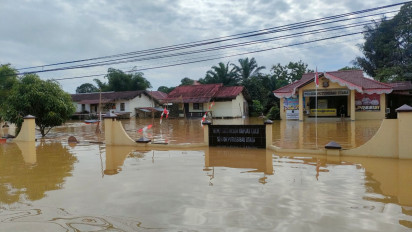 Banjir masih Merendam 5 Kecamatan di Kabupaten Kapuas Hulu