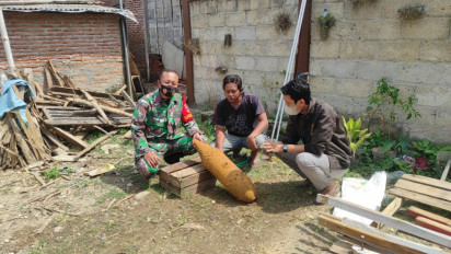 Warga Blora Temukan Benda Diduga Bom dari Peninggalan Belanda