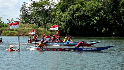 Terhenti Pandemi, Sedekah Laut dan Lomba Dayung Kebumen DIlaksanakan Meriah