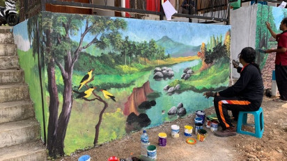 Serunya Festival Mural Ajang Promosikan Wisata Lokal Kudus