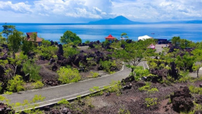 Geowisata Batu Angus, Panorama Alam Bekas Lava Pijar Gamalama Yang Mengeras
