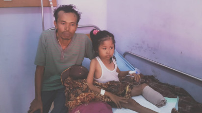 Akibat Infeksi Kaki Diamputasi, Anak Buruh Bangunan Butuh Uluran Tangan