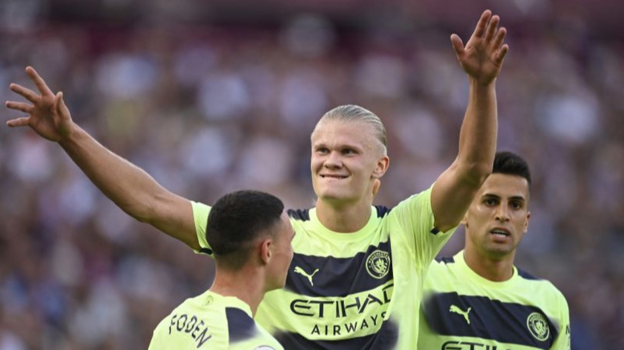 Erling Haaland Cetak Dua Gol Saat Manchester City Taklukkan West Ham United
            - galeri foto
