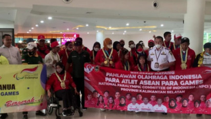 Kalimantan Selatan Sambut Hangat Atlet Peraih 36 Medali APG 2022
