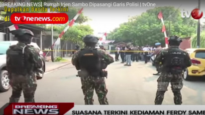 Jelang Pengumuman Tersangka, Kediaman Ferdy Sambo Digeledah Oleh Aparat Kepolisian Bersenjata Lengkap