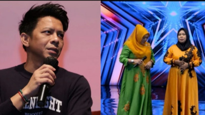 Keren! Viral Duo Emak-emak Tampil Nyanyi Nada Tinggi Sampai Ekspresi Ariel Noah Tercengang Jadi Sorotan