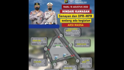 Ada Demo Buruh, Arus Lalu Lintas Sekitar DPR/MPR Dialihkan