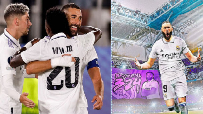 Cetak Gol Ke Gawang Frankfurt, Karim Benzema Kejar Rekor Cristiano Ronaldo