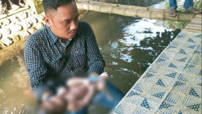 Diduga Dibuang, Warga Temukan Jasad Bayi Laki-laki di Sungai Dusun Komis Kulon, Banyuwangi