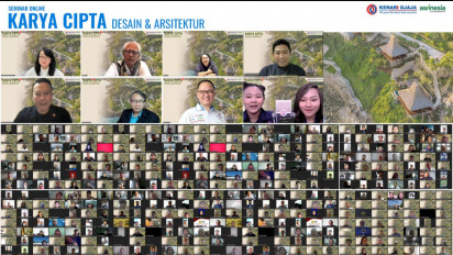 Ratusan Peserta Ikut Seminar Online "Karya Cipta Desain dan Arsitektur" Oleh Kenari Djaja